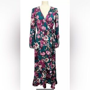 Band Of The Free Hi-Lo Wrap Maxi Dress SM NWT